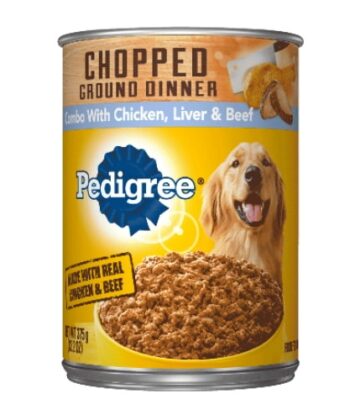 Comida de Perro Lata Pollo, Higado y Res 375gr Pedigree
