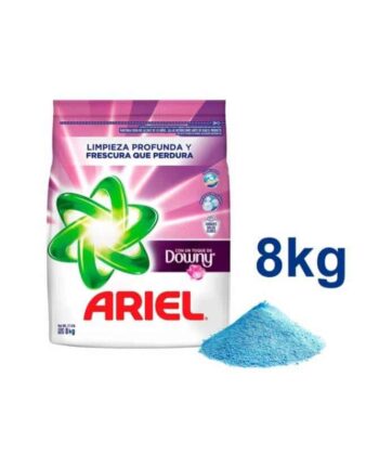 Detergente en Polvo para Ropa con un Toque de Downy 8 kg Ariel