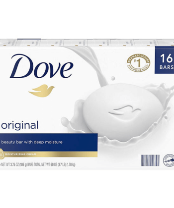 Jabón de baño blanco x 16 unds original Dove Beauty
