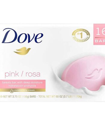 Jabón en barra rosa 106gr x 16 Unds Dove Beauty