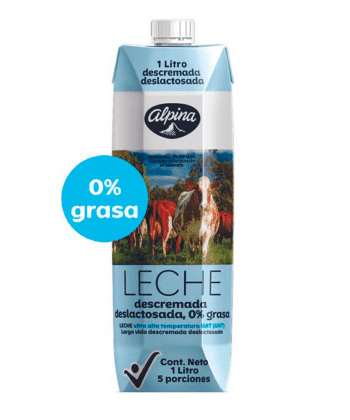 Leche Descremada Deslactosada 1Lt x und Alpina