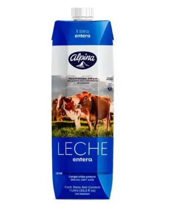 Leche Entera 1Lts x Unds Alpina
