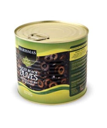 Aceitunas Negras en Rodajas 992gr Marismas