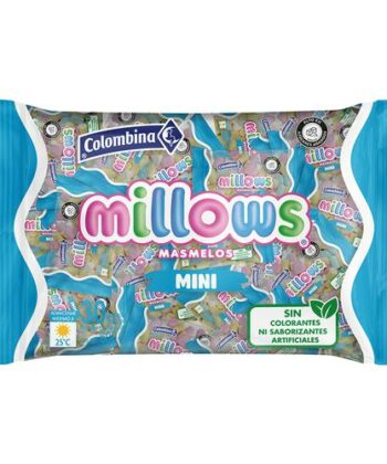Masmelos Mini de Colores x 30 Unids Millows