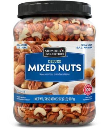 Mezcla de Nueces Mixtas Tostadas y Saladas 907 gr Members Selection