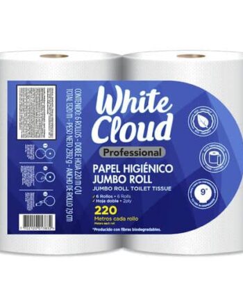 Papel Higiénico Doble Hoja x 6 Unds White Cloud