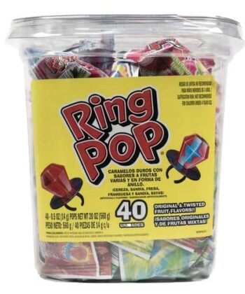Anillos de Caramelo Surtido x 40 Unids Ring Pop