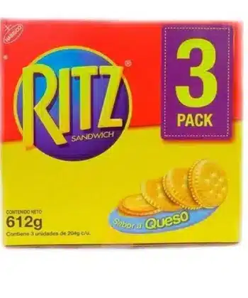 Galletas Sabor a Queso x 3 Unids Ritz