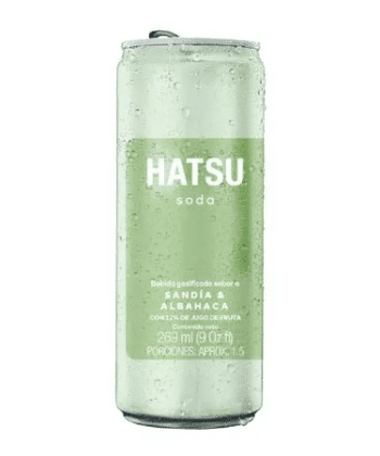 Soda Sabor a Sandia y Albahaca 269ml Hatsu