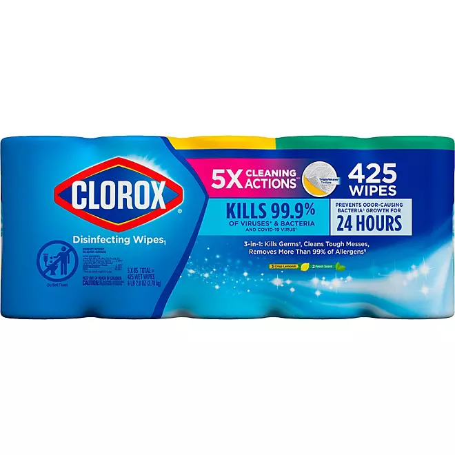 Toallitas Limpiadoras Desinfectantes Paquete variado x 5 unds Clorox