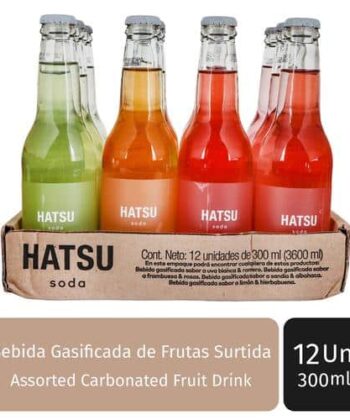 Caja de Soda Surtido x 12 Unids 300ml Hatsu