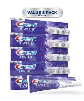 Crema Dental 3D White Advanced Whitening x 5 Unids Crest