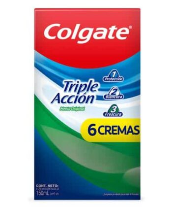 Crema Dental Triple Accion x 6 Unids Colgate