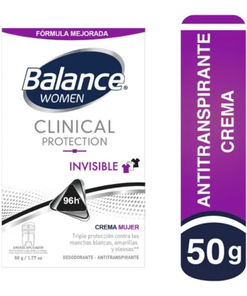 Desodorante clinical invisible mujer 50g Balance