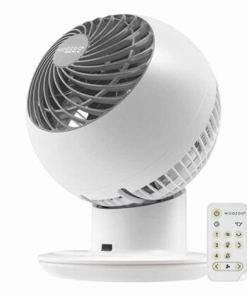 Fan con Control Remoto Oscilante Multidireccional de 5 velocidades WOOZOO