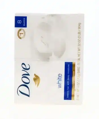 Jabon Hidratante Blanco 3.75 oz x 8 unds Dove Beauty