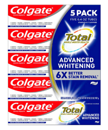 Pasta Dental Blanqueadora x 5 pack Colgate Total Advanced