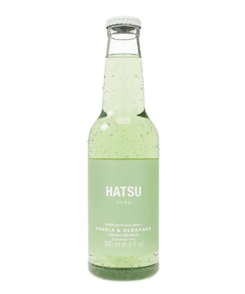 Soda de botella Sandia y Albahaca x 300ml Hatsu