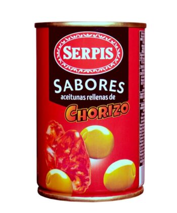 Aceitunas Rellenas De Chorizo 130 g Serpis