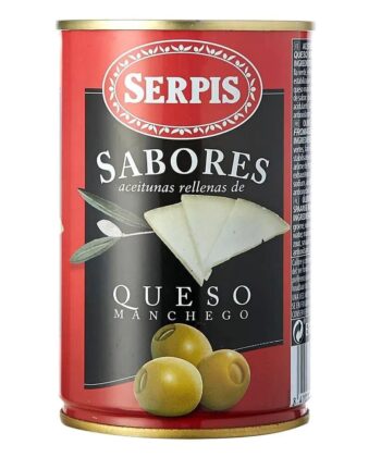 Aceitunas Rellenas De Queso Manchego 130g Serpis