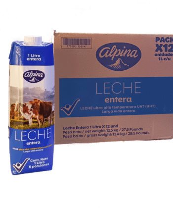 Caja de Leche Entera 1Lts x 12 Unds Alpina
