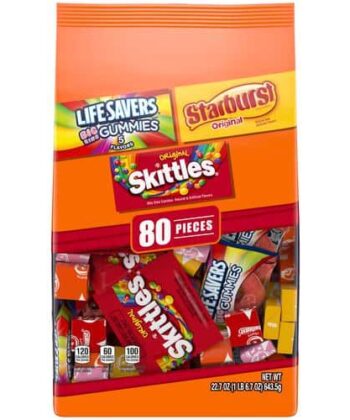 Paquete de Dulces Variados Skittles Starburst Life Savers x 80 unds Mars