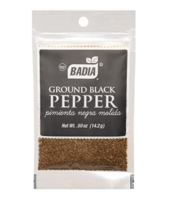 Sobre de Pimienta Negra Molida 14,2gr Badia