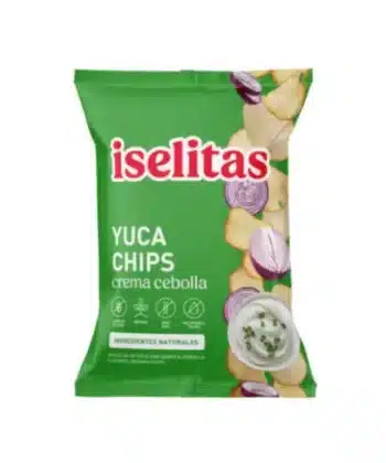 Yuca Chips Con Crema Y Cebolla 70gr Iselitas