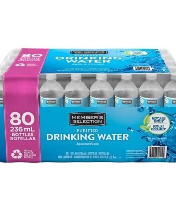 Agua Purificada 236ml x 80 Unds Member's Selection