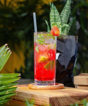 Coctel Mojito de fresa