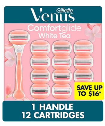 Mango de afeitar para mujer + 12 cartuchos Venus Comfortglide