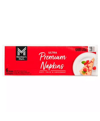 Servilletas De 2 Capas 6 Packs De 110 uds Members Mark