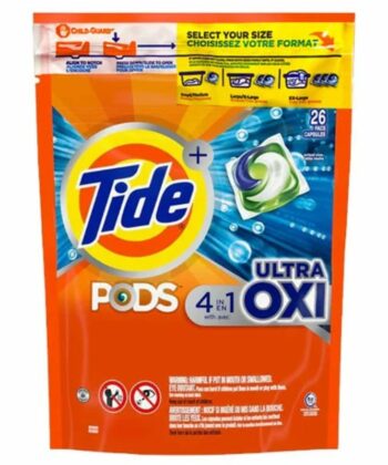 Detergente en Capsulas 4 en 1 Ultra Oxi x 18 Pods 826g Tide
