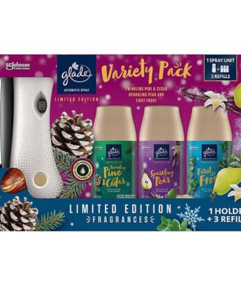 Ambientador Automático en Spray Air Freshener 1 Soporte + 3 Recambios Glade