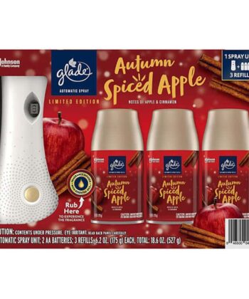Ambientador Automático en Spray Autumn Spiced Apple 1 Soporte + 3 Recambios Glade
