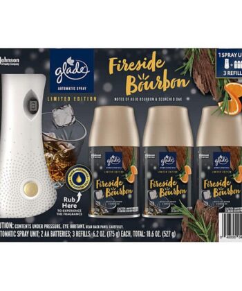 Ambientador Automático en Spray Fireside Bourbon 1 Soporte + 3 Recambios Glade