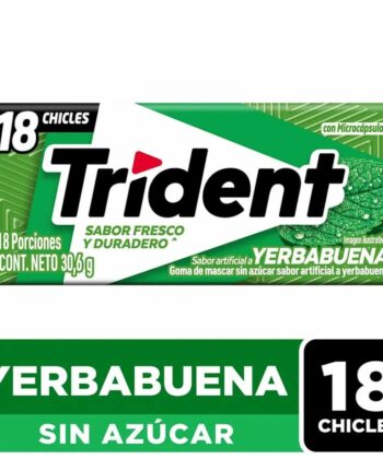 Chicles Yerbabuena por unidad Trident