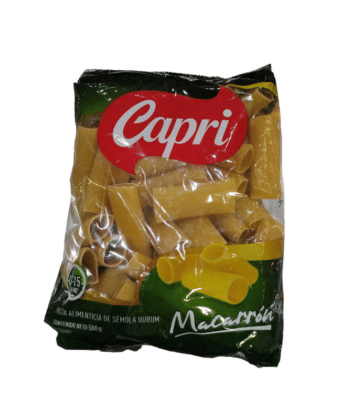 Pasta Especialidades Macarron 500 gr Capri