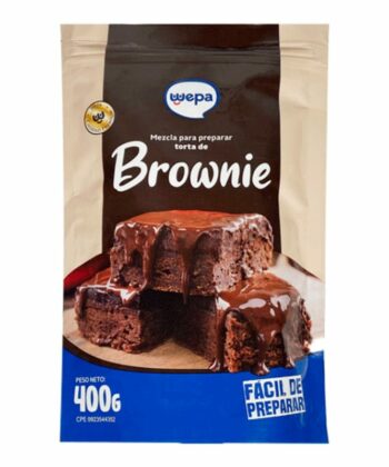 Mezcla para preparara Brownie 400gr Wepa