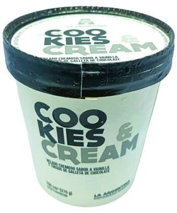 Helado de Cookies and cream La Argentina 700cm3