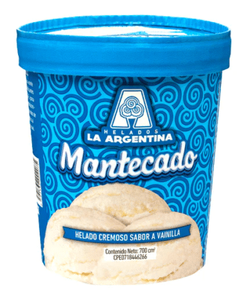 Helado de Mantecado La Argentina 700cm3