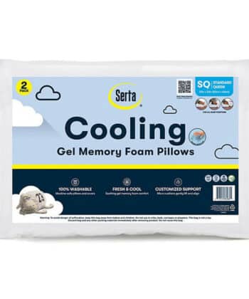 Almohada viscoelástica en gel x 2 pack Serta
