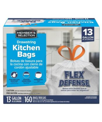 Bolsas para la Basura con Cordón 160 Unidades Member's Selection