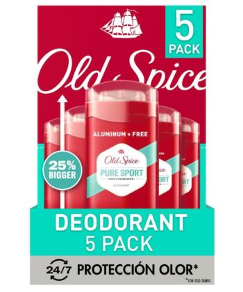 Desodorante Pure Sport 5 Unidades / 85 g Old Spice