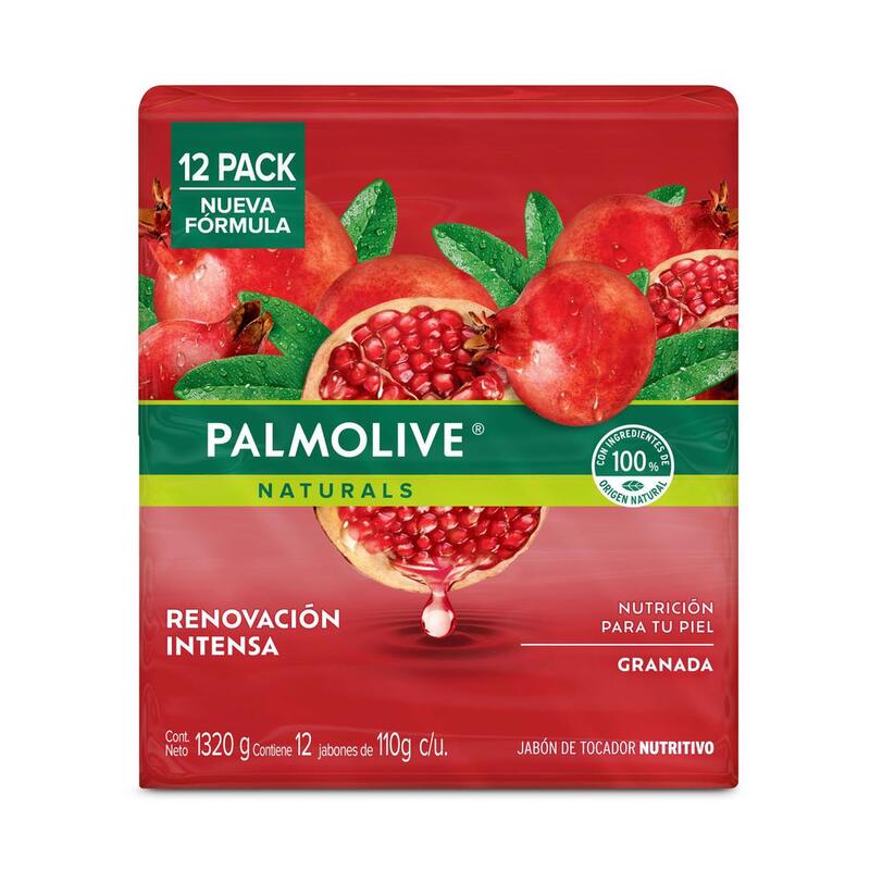 Jabón de Baño Granada 110g x 12 unds Palmolive Naturals (1)