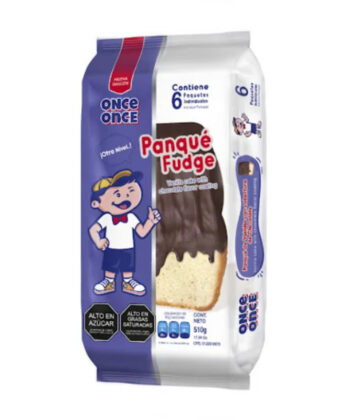 Panque Fudge 510g x 6 Unids Once-Once