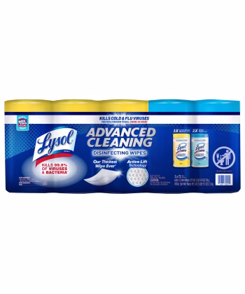 Toallitas Limpiadoras Desinfectantes x5 unds Lysol