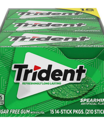 Caja de Chicles Spearmint x 15 Unids Trident