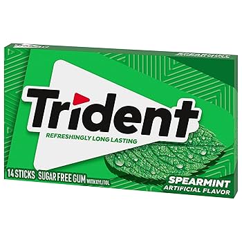 Chicles Spearmint 14 Unids Trident