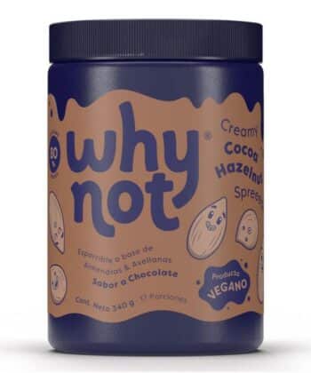 Mantequilla de Almendras y Avellanas Sabor Chocolate 340g Why Not